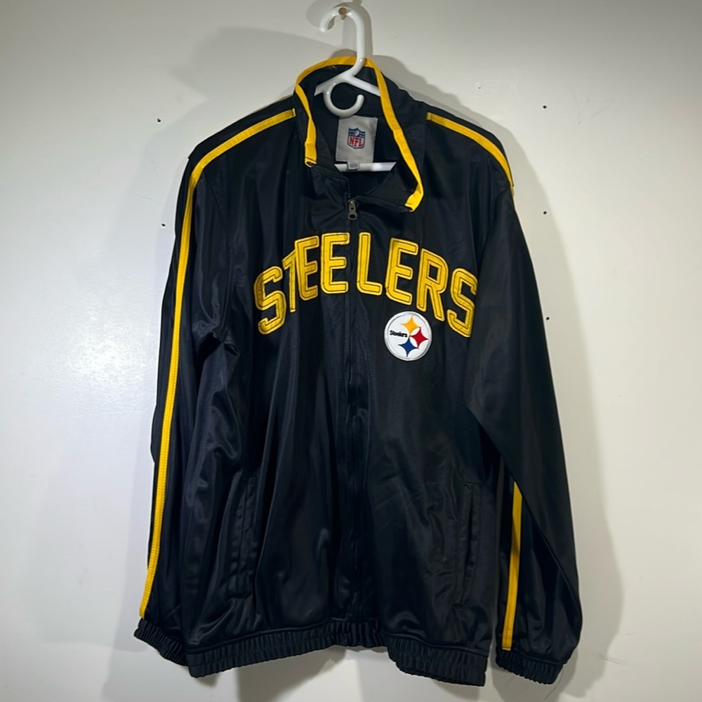 Pittsburgh Steelers NFL TRACK JACKET Mens large, new no tags.